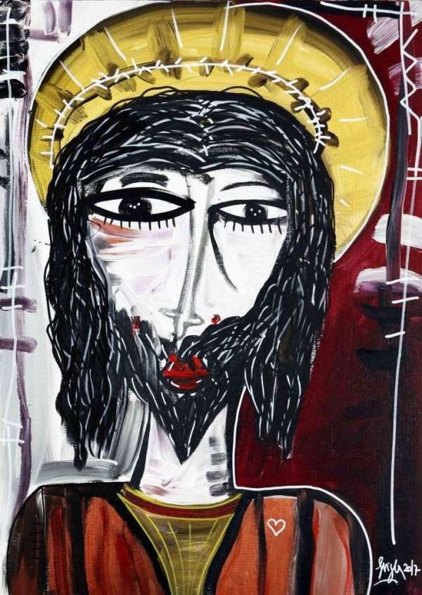 70x50_L'Ebreo- ritratto di gesu moderno