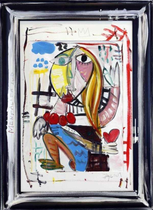 donna astratta quadro moderno con figura femminile