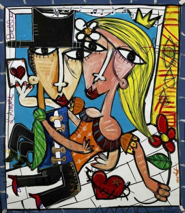 Quadro amore bello dipinto moderno
