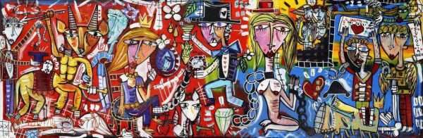 quadro moderno olio su tela pop art