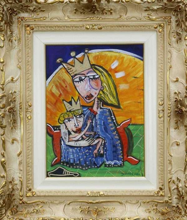 MADONNA CON BAMBINO D'ORO