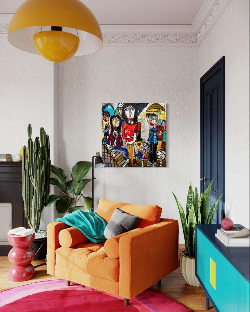 quadro moderno per decorare casa con mobili colorati quadro moderno per decorare casa con mobili colorati