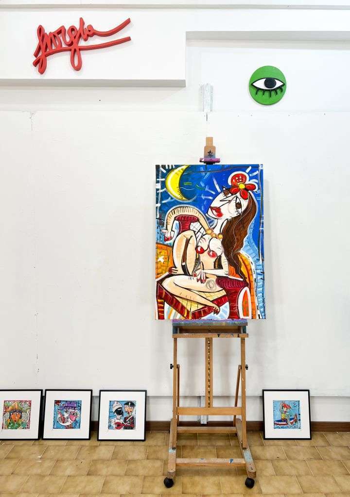 Dipinto moderno ritratto su commissione donne nude Dipinto moderno ritratto su commissione donne nude