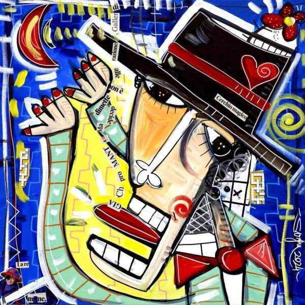 Quadro moderno originale pezzo unico acrilico su tela