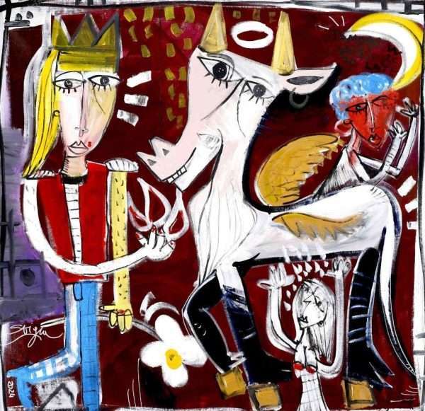 Grande quadro moderno quadrato 95x95 Tomorrow Will Be Too Late