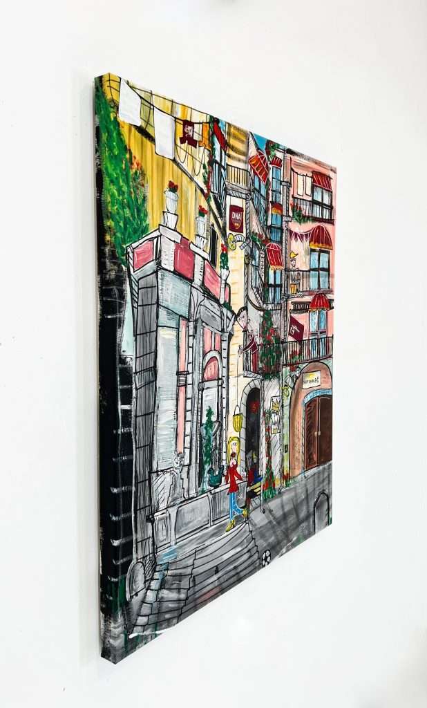 quadro su Salerno con centro storico largo campo quadro su Salerno con centro storico largo campo