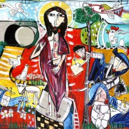 "La Risurrezione di Cristo" 120x210 cm, tecnica mista su tela, Siviglia 2025