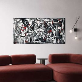 Dipinti originali di grande dimensioni ideale per arredare spazi grandi e luminosi come un soggiorno, open space, una sala d'attesa di uno studio medico, ecc.