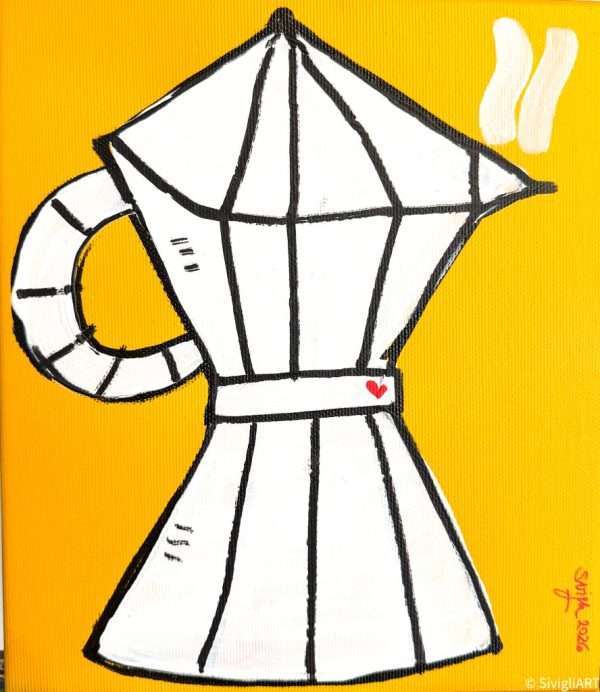 Caffè giallo dipinto moderno per arredamento bar