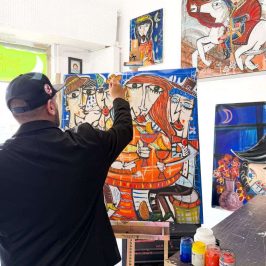 Digitaler Kunstdruck auf Leinwand