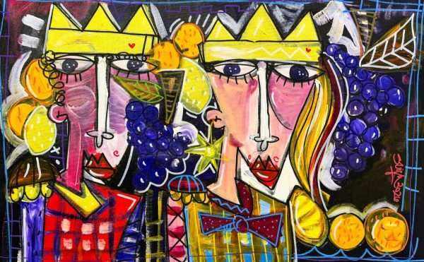 Quadro moderno sulla Sicilia, teste di Moro