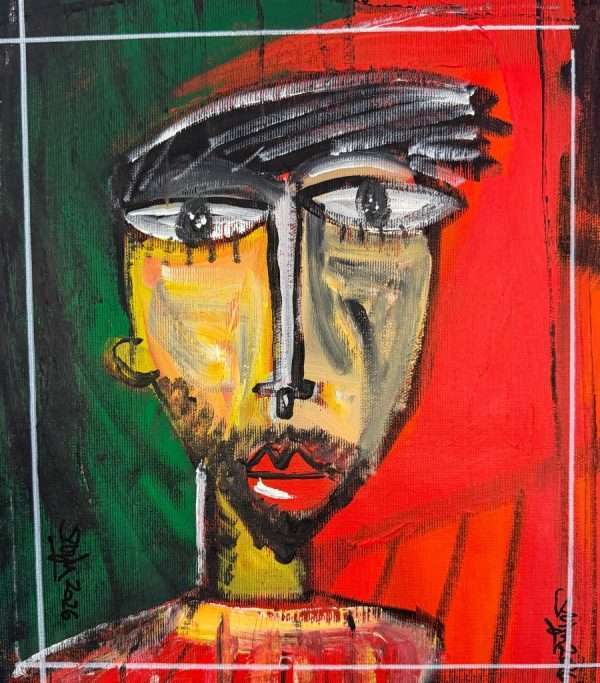 Ritratto di mio fratello giovane 28x24 olio su tela